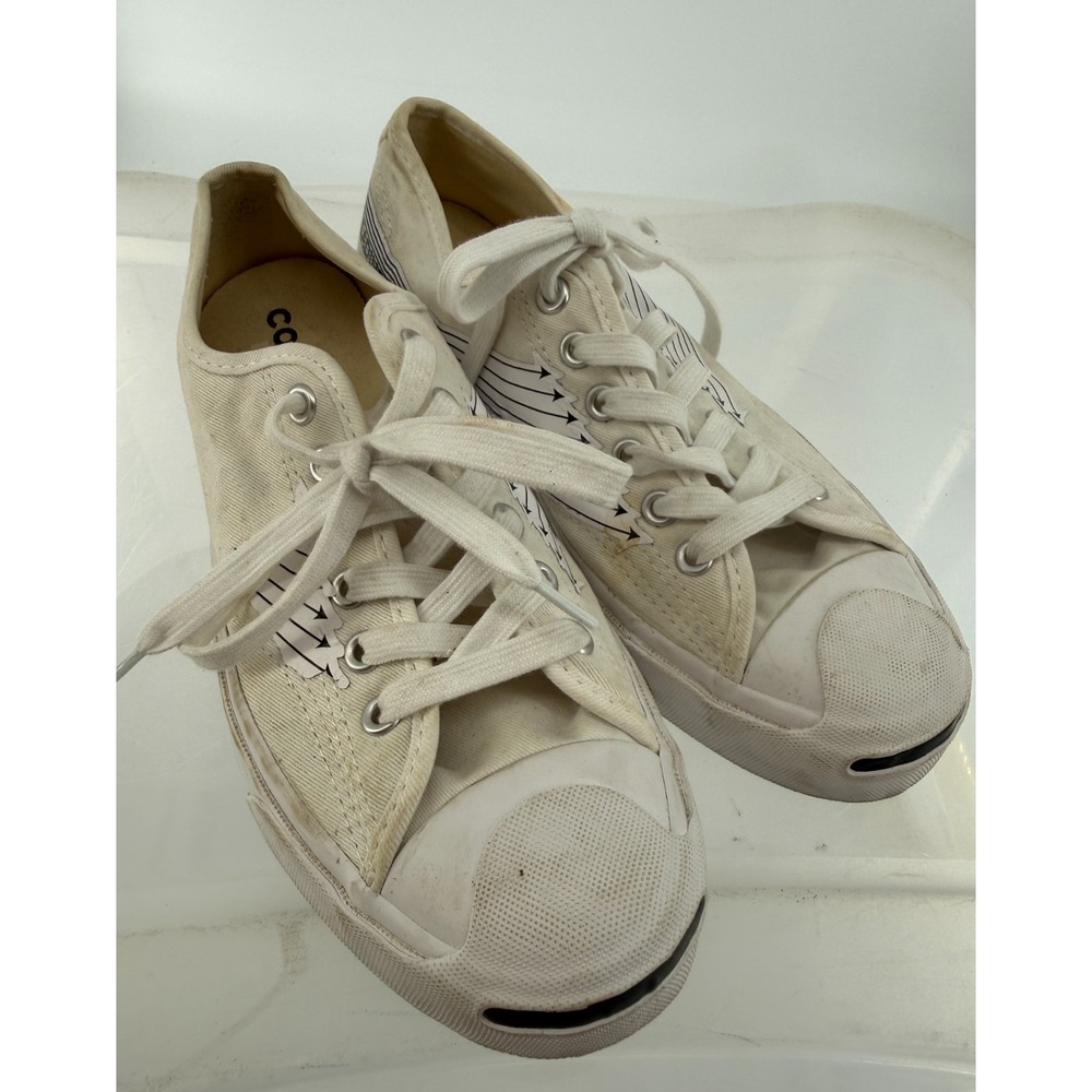 Converse Jack Purcell The One With The Wedge Sneakers White Women's 6.5 Men's 5